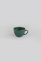 Hermia Juego de tazas de café de cerámica verde, 4 piezas